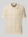 Selected Regular Fit Freizeithemd mit Polokragen Modell 'PALO' Beige