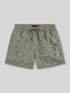 Tommy Hilfiger Regular Fit Badehose mit Logo Print Oliv