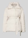 LeGer Steppjacke mit Bindegürtel Modell 'Margitta' Offwhite