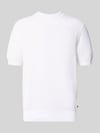 BOSS Regular Fit Strick-Shirt aus reiner Baumwolle Modell 'H-NILTON' Weiss