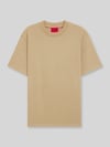 HUGO t-shirt o kroju regular fit z czystej bawełny model 'DAPOLINO' Beżowy