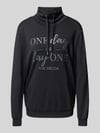Soyaconcept Sweatshirt mit Stehkragen und Tunnelzug Modell 'BANU' Black