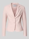 MORE & MORE Slim fit blazer met reverskraag Rosé