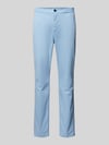Tommy Hilfiger Slim fit chino met paspelzakken, model 'CHELSEA' Lichtblauw
