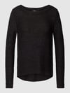 ONLY Strickpullover mit Rundhalsausschnitt Modell 'GEENA' Black