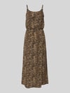 ONLY Maxikleid aus Crêpe Modell 'WINNER LIFE' Mittelbraun
