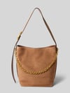 MICHAEL Michael Kors Handtasche aus Leder mit Label-Applikation Modell 'NOLITA' Mittelbraun