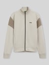 BOSS Green Regular Fit Sweatjacke aus Baumwoll-Mix Modell 'SW_Union Skaz' Beige
