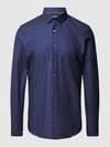 OLYMP No. Six Super Slim Fit Businesshemd aus Twill mit Stretch-Anteil Marine