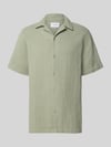 Lindbergh Relaxed Fit Freizeithemd mit Strukturmuster Oliv