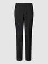 CG – CLUB of GENTS Spodnie garniturowe o kroju slim fit z dodatkiem wełny model „Cedric” Czarny