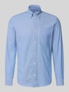 JACK & JONES Premium Freizeithemd mit Knopfleiste Hellblau Melange