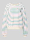 PIECES Bluza o kroju oversized z mieszanka bawełny model 'GRETA' Królewski niebieski