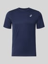ASICS T-Shirt mit Logo-Print Modell 'CORE' Dunkelblau