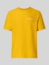 Tommy Hilfiger t-shirt o kroju regular fit z czystej bawełny Żółty
