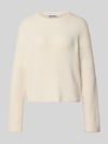 REVIEW Relaxed Fit Strickpullover mit elastischen Abschlüssen Offwhite