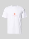 JACK & JONES Regular Fit T-Shirt mit Logo-Print Modell 'Eres' Weiss