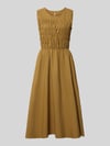 Soyaconcept Midikleid mit V-Ausschnitt Modell 'NETTI' Khaki