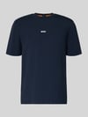 BOSS Orange T-Shirt mit Label-Print Marine