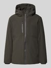 Lindbergh Regular fit jack met logoprint Donkergroen