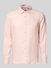 s.Oliver RED LABEL Regular Fit Freizeithemd aus reinem Leinen Rosa