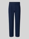 MCNEAL Tapered Fit Leinenhose mit Eingrifftaschen Marine