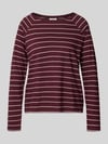 Marc O'Polo DENIM Regular Fit Langarmshirt aus reiner Baumwolle Bordeaux
