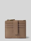 Coccinelle Portemonnaie mit Label-Prägung Taupe