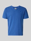 Superdry T-Shirt aus Baumwoll-Leinen-Mix mit V-Ausschnitt Royal