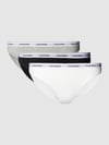 Calvin Klein Underwear Slip in effen design in een set van 3 stuks Lichtgrijs