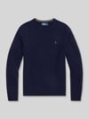 Polo Ralph Lauren Regular Fit Pullover aus reiner Wolle Marine