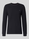 Christian Berg Men Pullover aus Baumwoll-Mix Marine