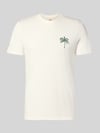 Blend T-Shirt mit Motiv-Print Modell 'SUN PALMS' Weiss
