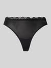 Calvin Klein Underwear String mit Spitzenbesatz Black