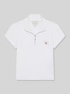 Calvin Klein Jeans Slim Fit cropped T-Shirt aus Baumwoll-Mix Weiss