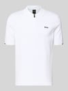 BOSS Green Regular Fit Poloshirt aus reiner Baumwolle Modell 'KN_EVER-X' Weiss