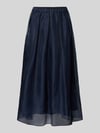 Weekend Max Mara Uitlopend maxirok van zuivere zijde model 'VISINO' Marineblauw