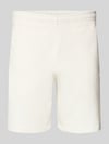 Lacoste Regular Fit Sweatshorts aus reiner Baumwolle Offwhite