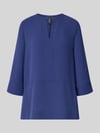 Marc Cain Regular Fit Bluse mit V-Ausschnitt und 3/4-Arm Royal