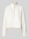 Fabletics Relaxed Fit Pullover Troyer-Kragen Modell 'Polar' Offwhite