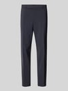 BOSS Regular fit pantalon van scheerwolmix model 'H-LEON-MM-C-NF' Blauw
