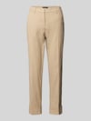 CAMBIO Leinenhose mit Baumwoll-Anteil Camel