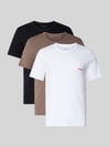 HUGO Regular Fit T-Shirt-Set aus reiner Baumwolle Modell 'T-SHIRT RN TRIPLET P' Mauve