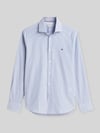 Tommy Hilfiger Slim Fit Businesshemd mit Logo-Stickerei Royal