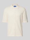 JACK & JONES Regular fit vrijetijdsoverhemd met polokraag, model 'TYLER' Offwhite