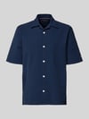 Tommy Hilfiger Koszula casualowa o kroju relaxed fit z materiału seersucker Ciemnoniebieski