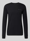 Tom Tailor Denim Regular fit t-shirt van puur katoen model 'solid' Zwart
