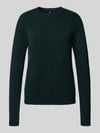 PIECES Regular Fit Strickpullover mit Raglanärmeln Modell 'JULIANA' Dunkelgruen