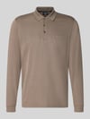 RAGMAN koszulka polo o kroju regular fit z mieszanki bawełny Szarobrązowy