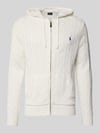Polo Ralph Lauren Regular Fit Strickjacke aus reiner Baumwolle Weiss
